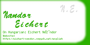 nandor eichert business card